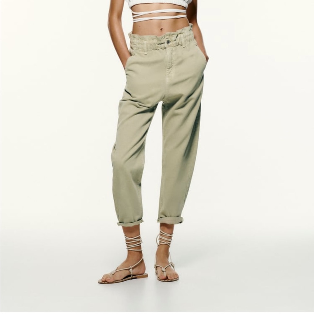 Zara paperbag jeans